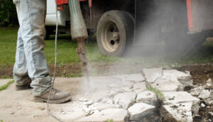 how to remove a concrete driveway
